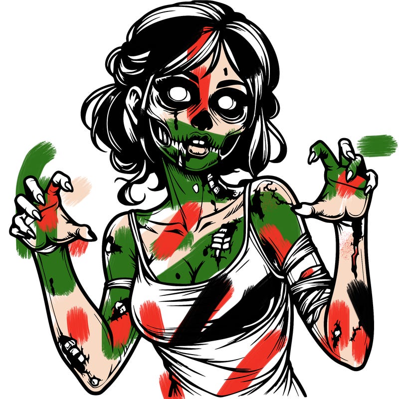 realistic zombie girl