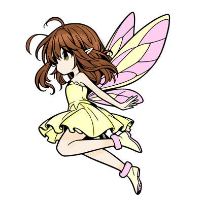 manga fairy flying