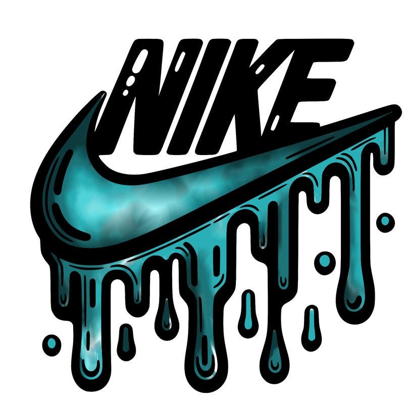 dripping nike logo