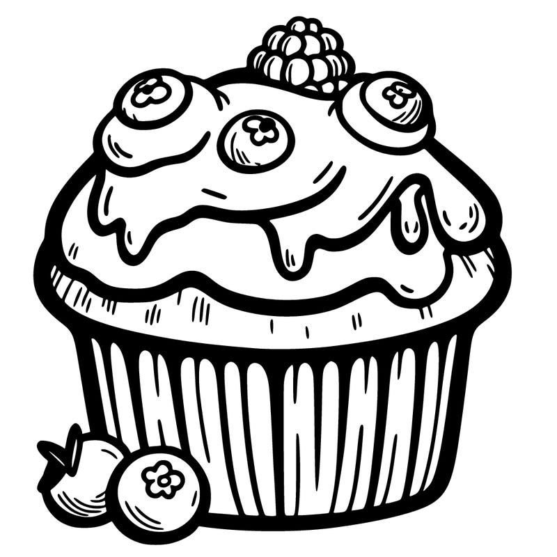 blueberry muffin cupcake