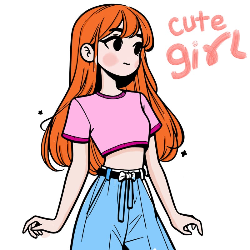 girl in a cute crop top