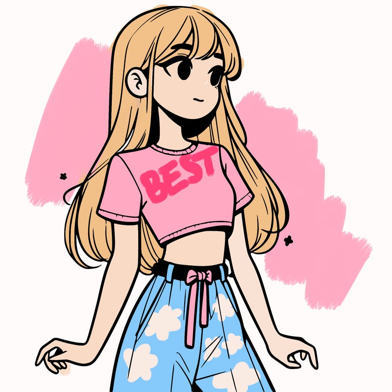 girl in a cute crop top