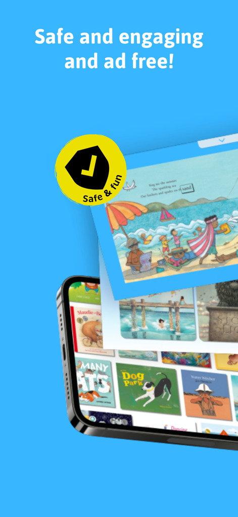 Joey Books - A safe and ad-free digital book library for children on the Joey Books app