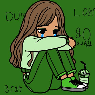 a girl  after a breakup