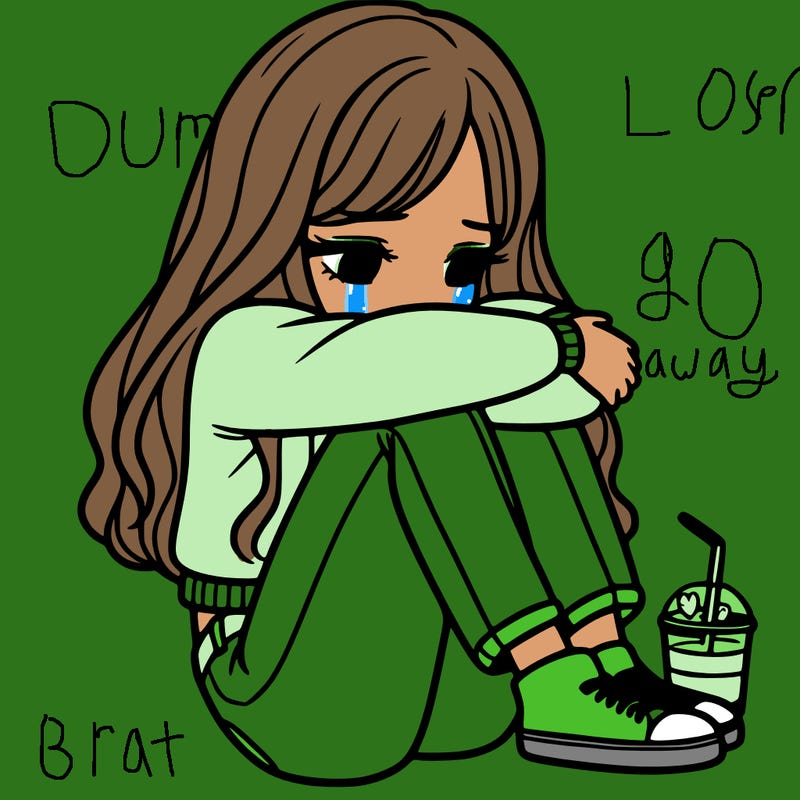 a girl  after a breakup