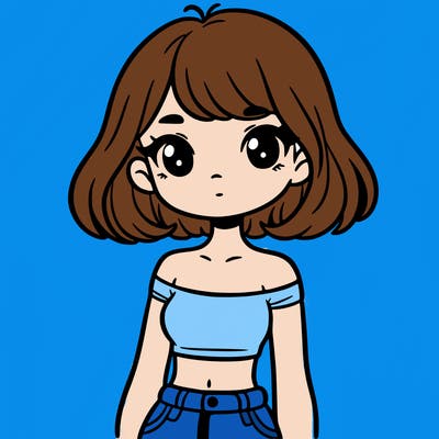 girl in a cute crop top