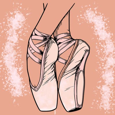 realistic point shoes ballet