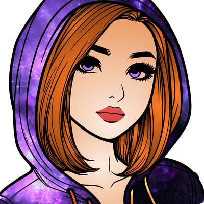 realistic adult girl with hoodie on