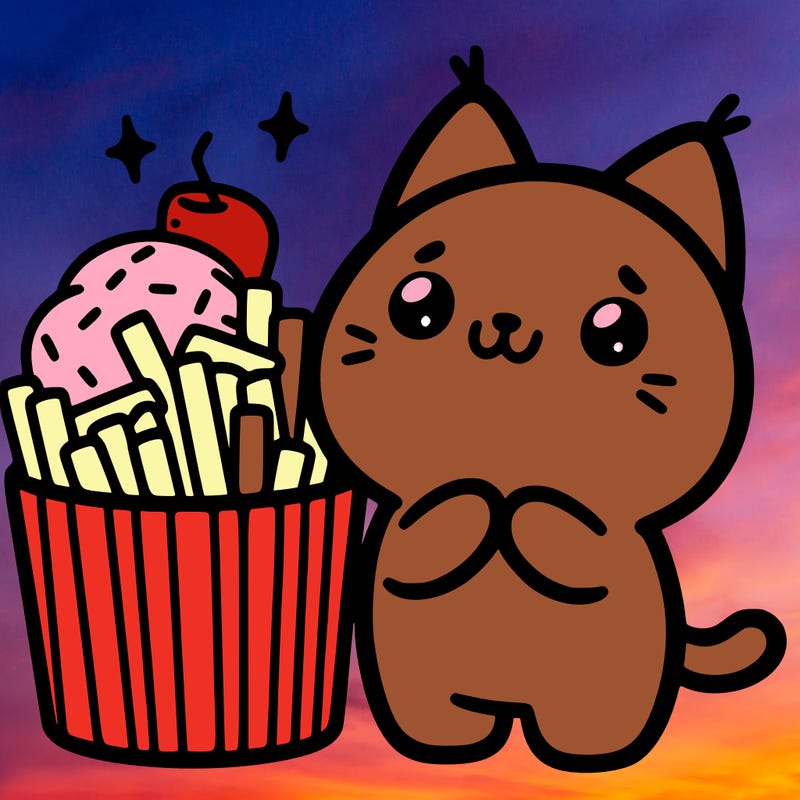 cute food cat