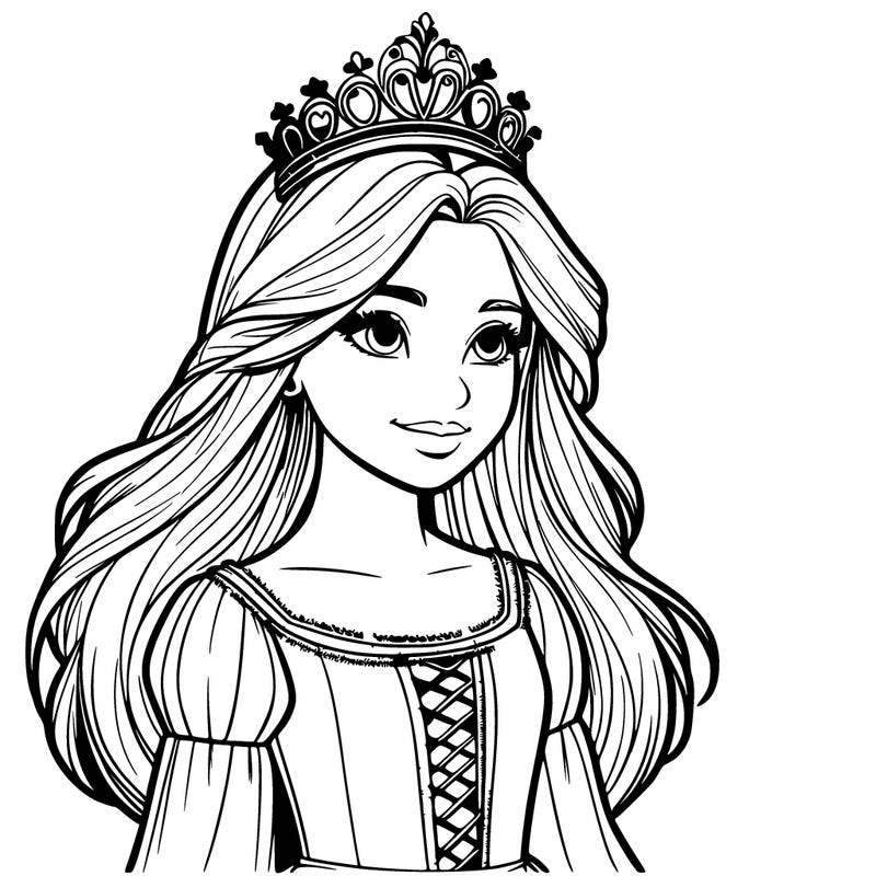 a realistic medieval princess with a tiara