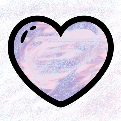 a blank heart