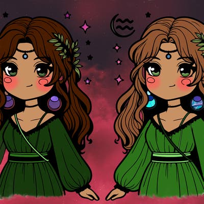 realistic aquarius girl