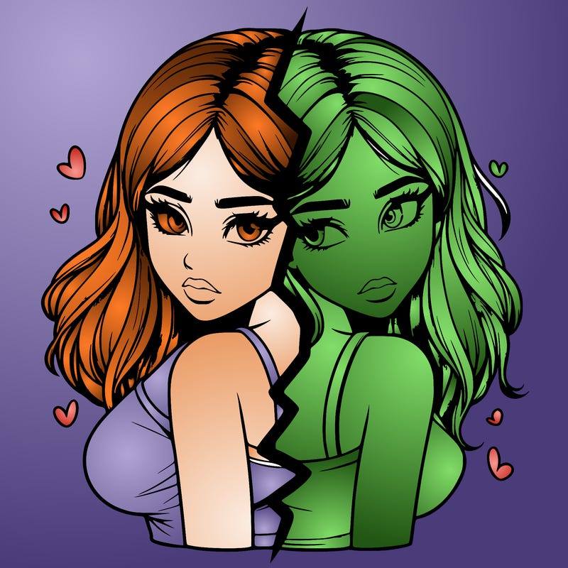 realistic girl split