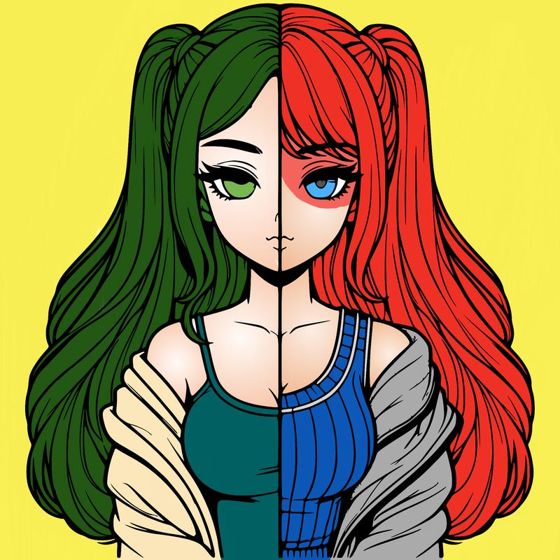 realistic girl split