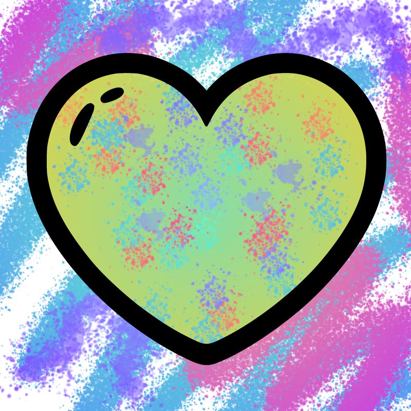 a blank heart