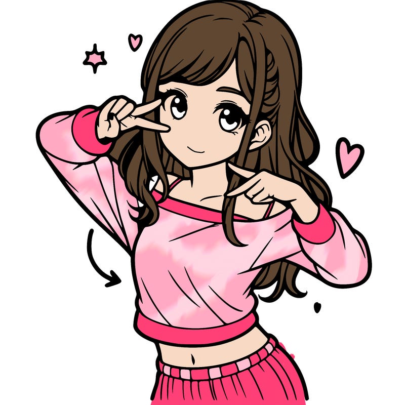 realistic girl doing🫶🏻 and doing a pose