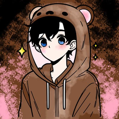 a 17 year old boy in a cute animal hoodie