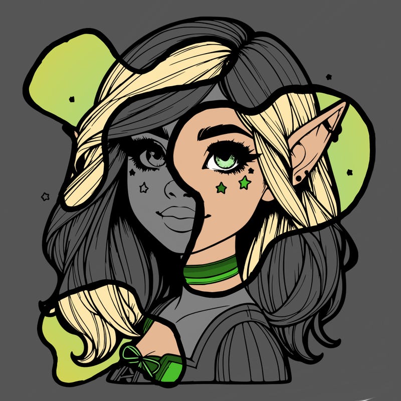 realistic halloween elf girl