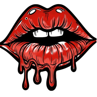 lips that look realistic and drip
