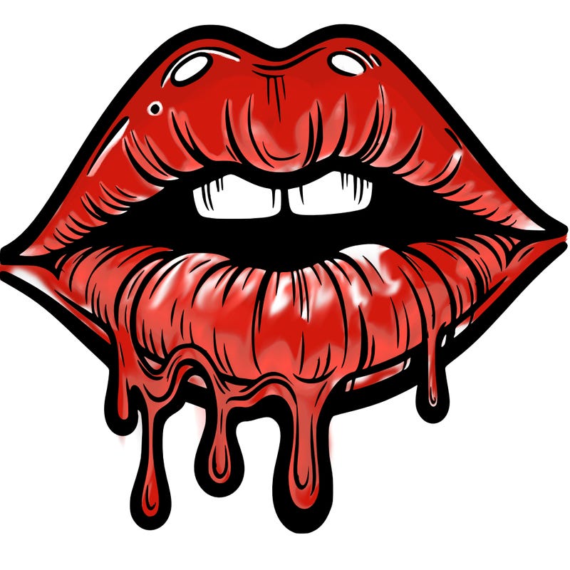 lips that look realistic and drip