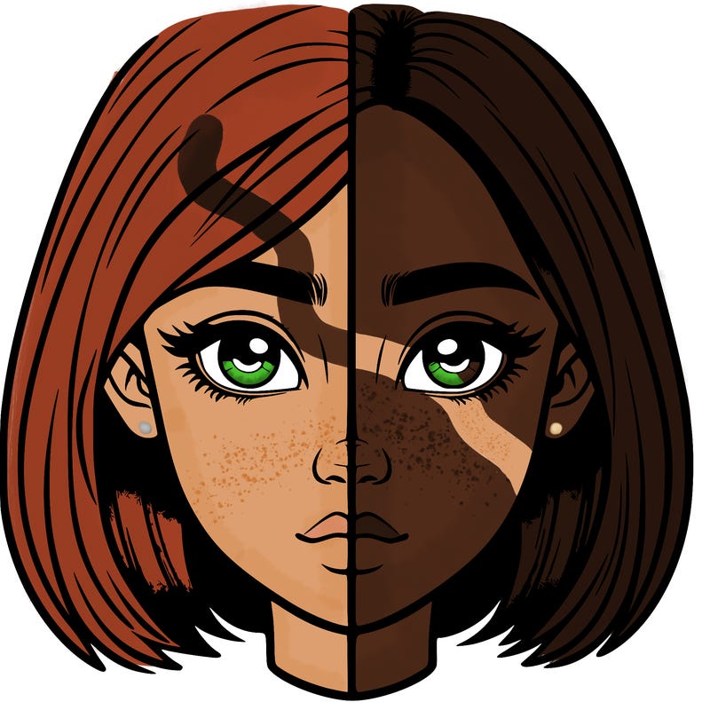 realistic girl split