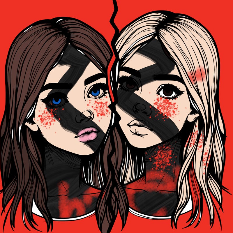 realistic girl split