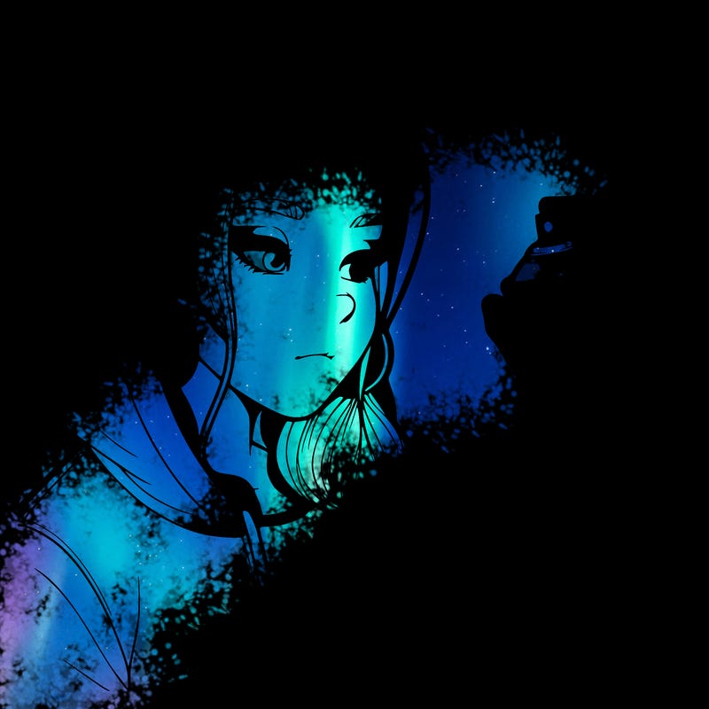 a realistic girl, spray painting