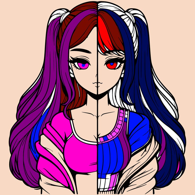 realistic girl split