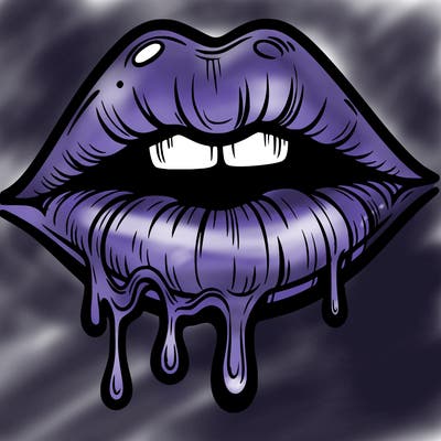 lips that look realistic and drip