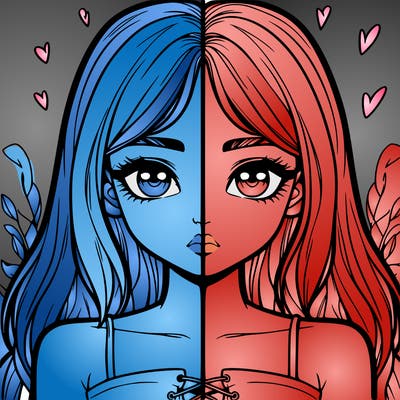 realistic girl split