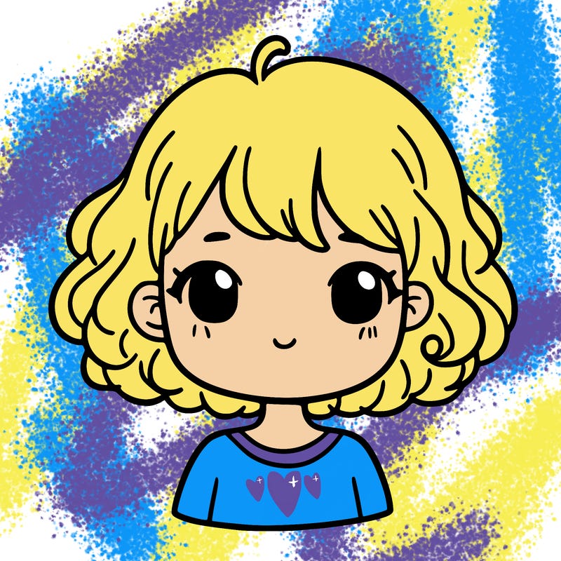 girl with short curly hair realistic