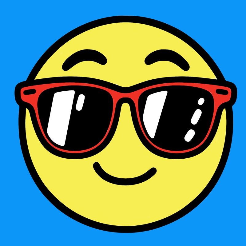 emoji with sunglasses