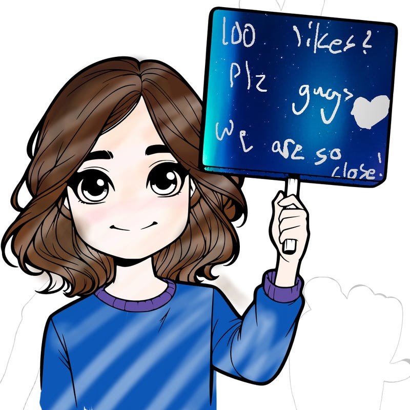 realistic girl holding up a sign