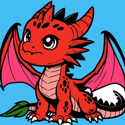 fierce baby night dragon