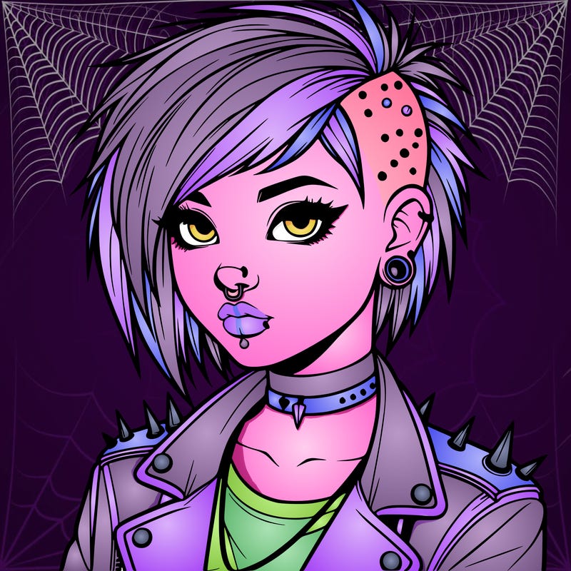 realistic punk girl