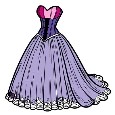 wedding dress-corset and a long and flowy skirt