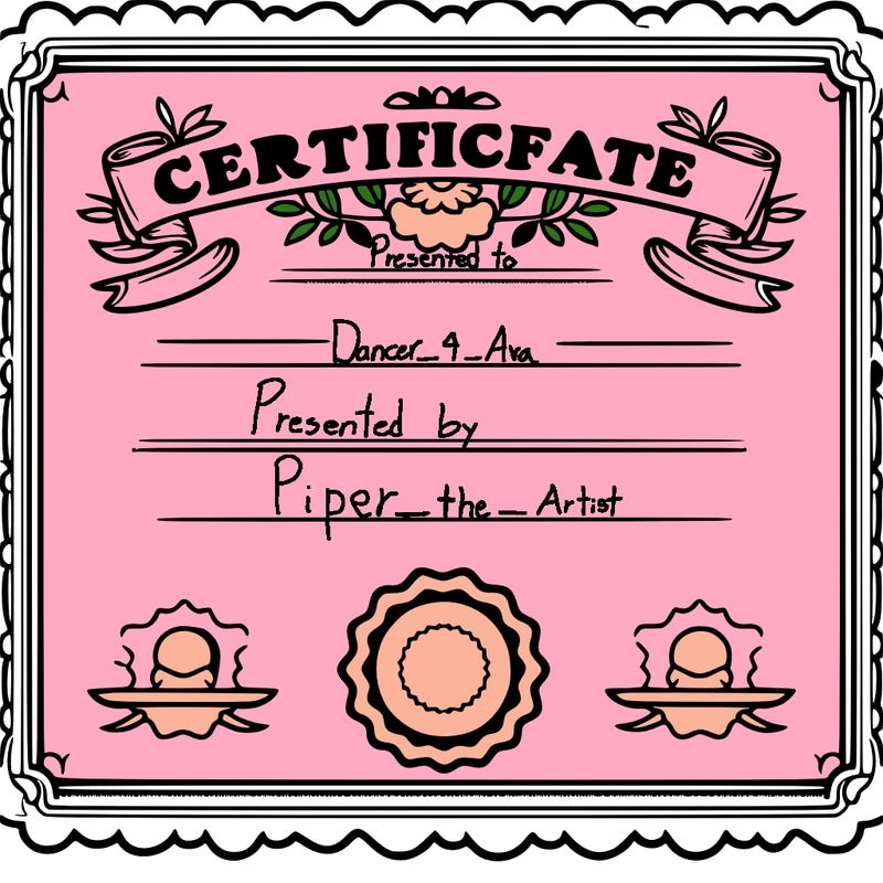 certificate paper