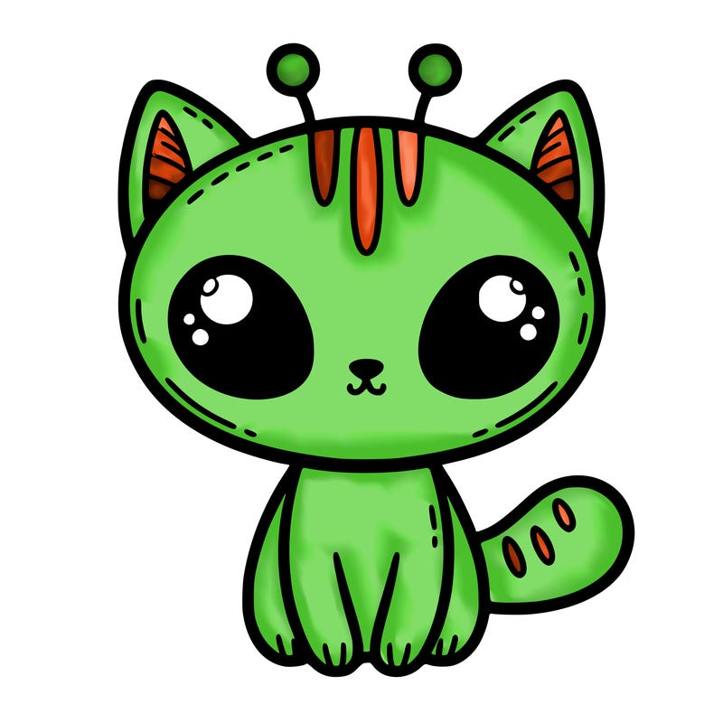 cute alien cat