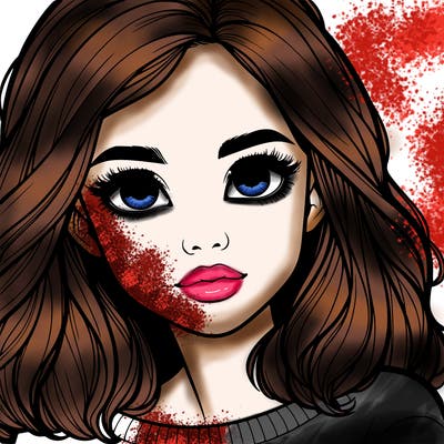 realistic girl whith cute eyes