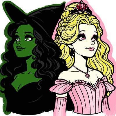 'elphaba and glinda (realistic)