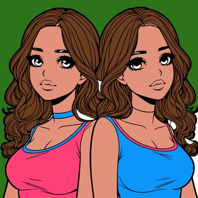 realistic twin sisters