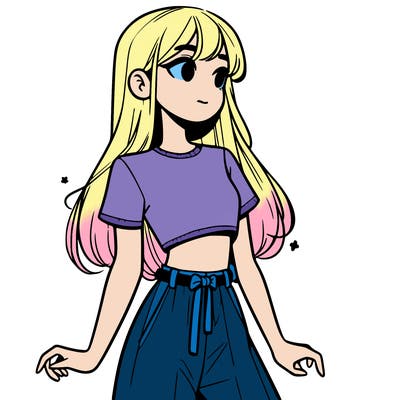 girl in a cute crop top