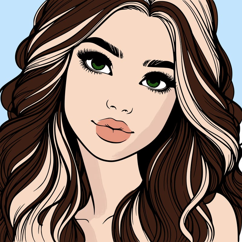 beautiful realistic girl