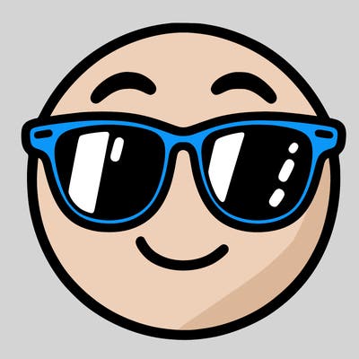 emoji with sunglasses