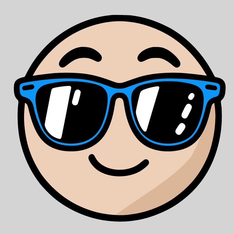 emoji with sunglasses