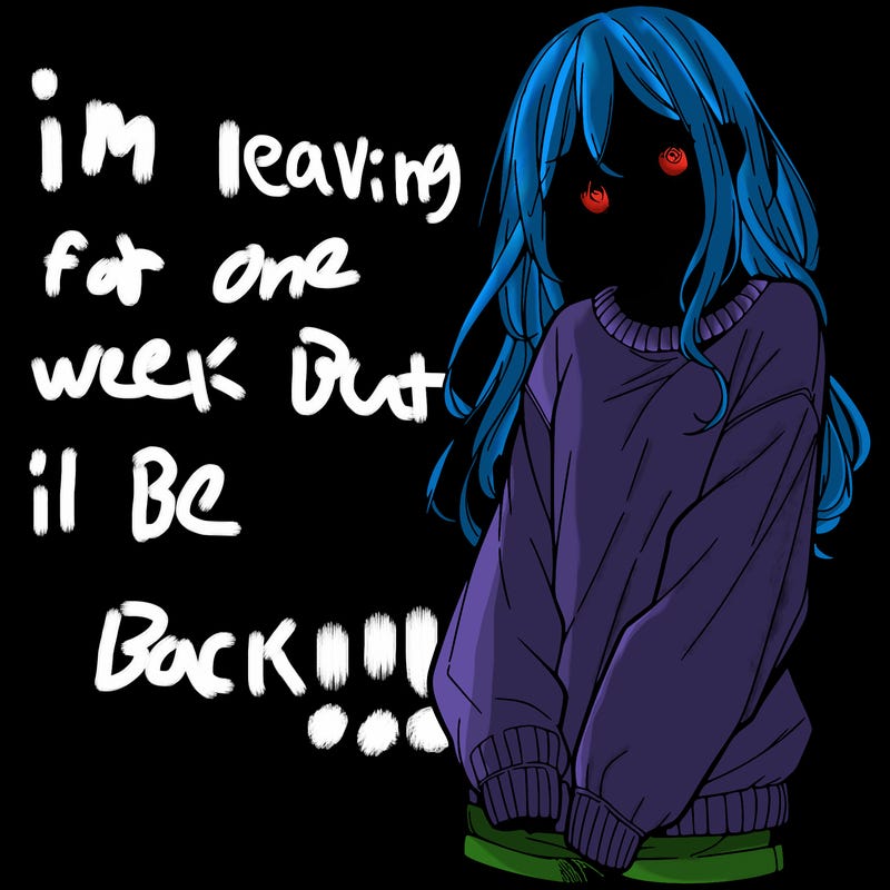 manga teen girl  in a sweater and baggy pants