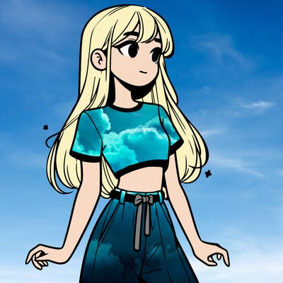 girl in a cute crop top