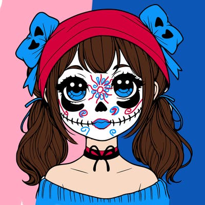 realistic girl halloween