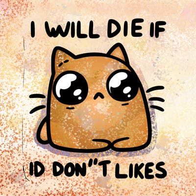 a cat that will die if we don’t get 10 likes