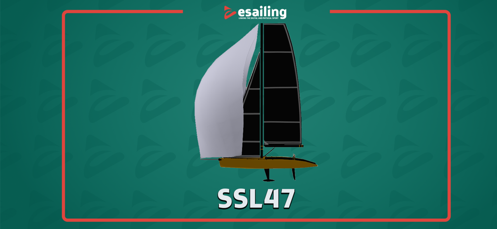 Vista de perfil de la clase de yate de regatas SSL47 en la aplicación PlayeSailing